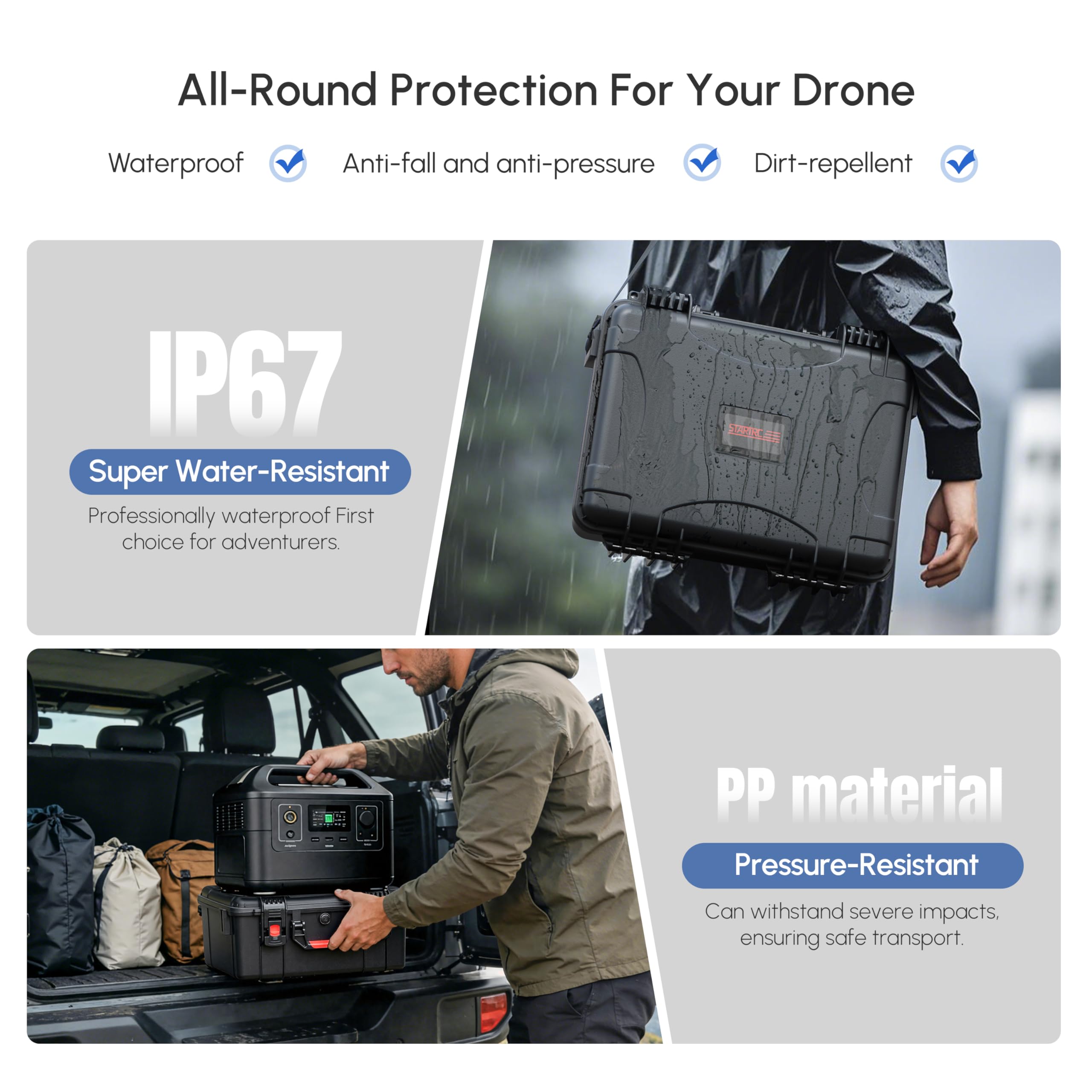 Waterproof Hard Case for DJI A - Drone Camera Case review and price