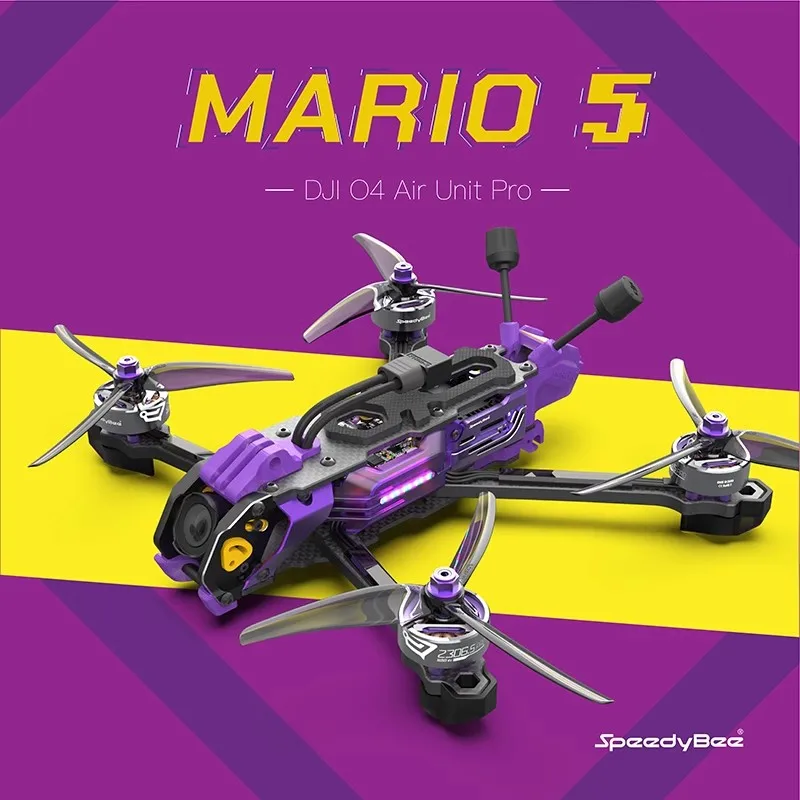 SpeedyBee Mario 5 FPV 5-Inch D - Drone Camera 4K review and price